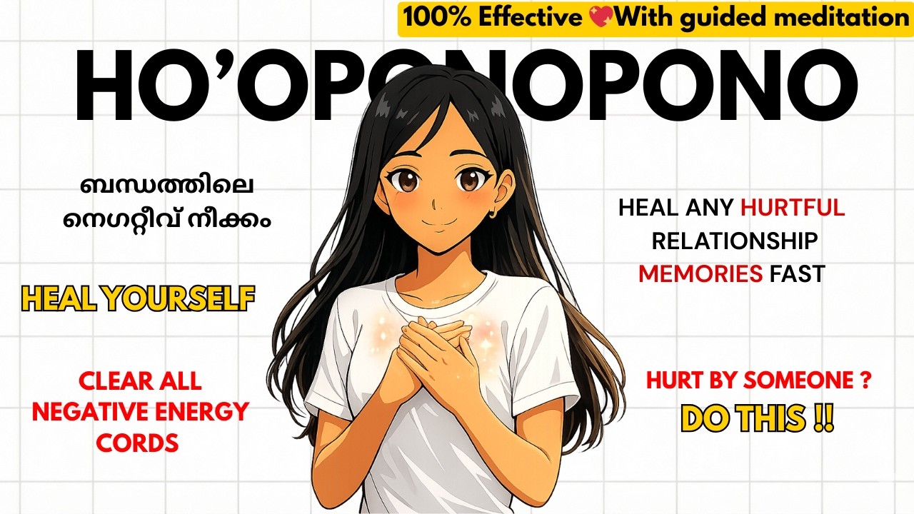 Release Them & Heal Yourself with Ho’oponopono ബന്ധത്തിലെ നെഗറ്റീവ് നീക്കം | With Guided Meditation