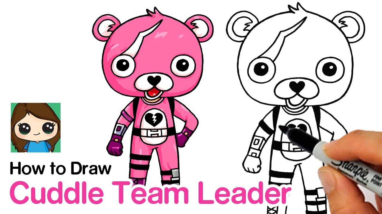 Как нарисовать скин Cuddle Team Leader | Fortnite