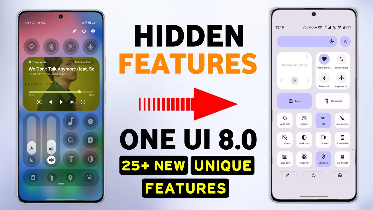 Samsung One UI 8.0 Update : Top 25 Hidden Features | Android 16 for A33,A53,M55,M55s,F55,Tab S8
