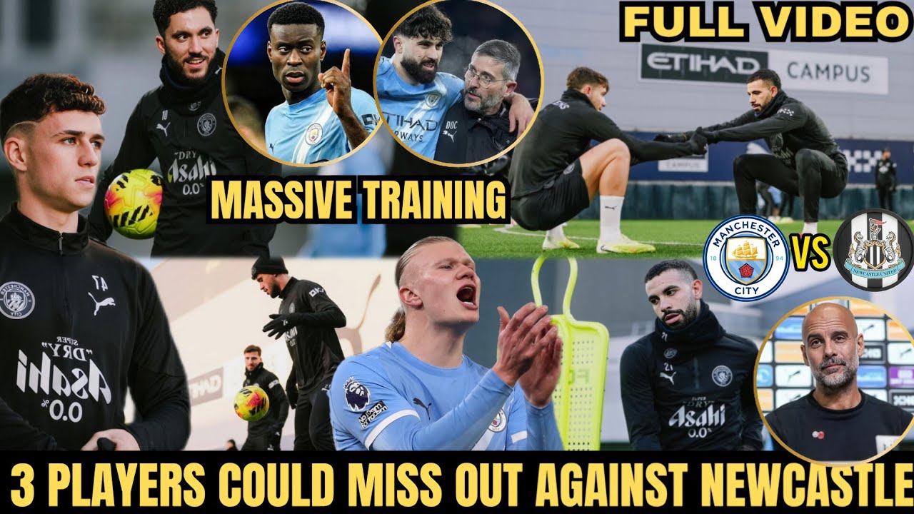 ⛔MASSIVE TRAINING FOR CITY WITHOUT HARLAND, DOKU AND JOSKO AGAINST NEWCASTLE 🙅WHAT HAPPENED 🔥