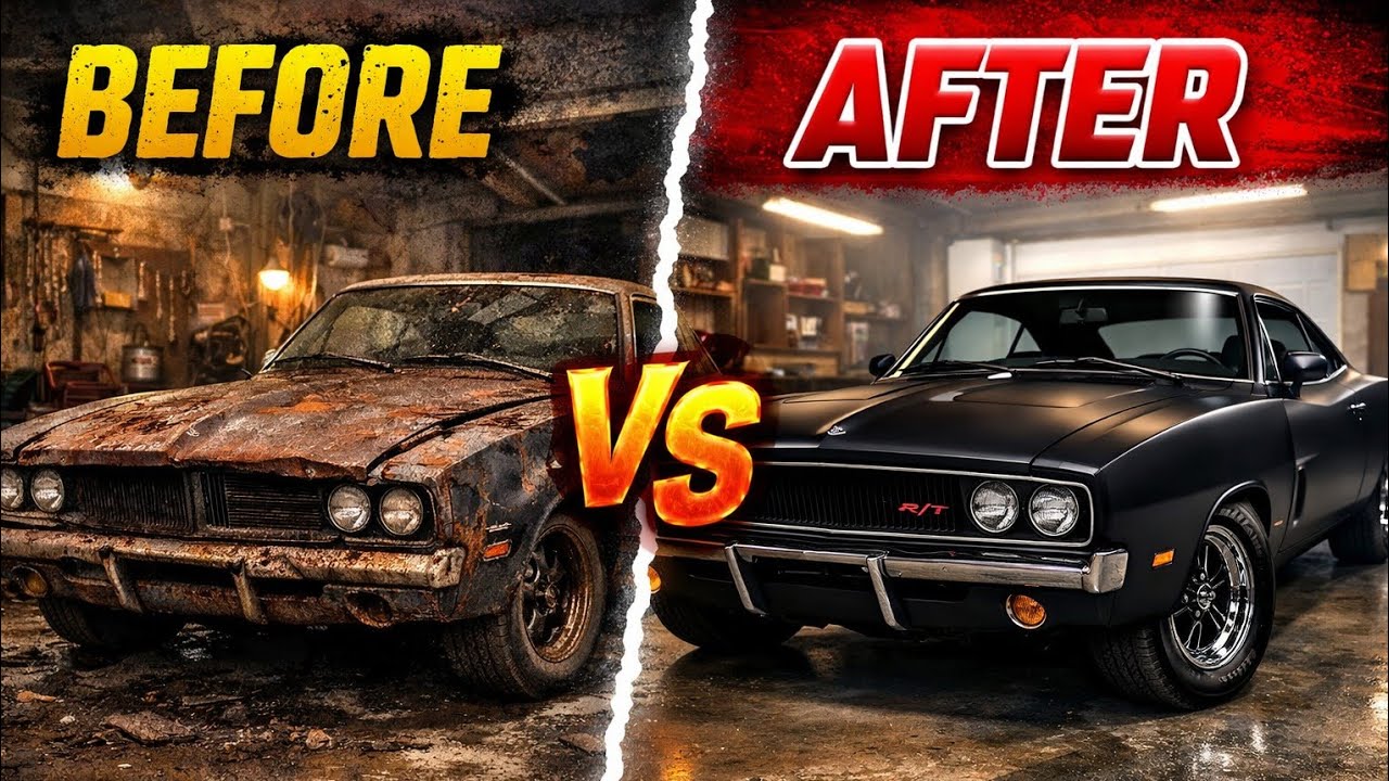 Abandoned 1970 Dodge Charger R/T Restoration | Matte Black Full Rebuild (Rust to Showroom!)