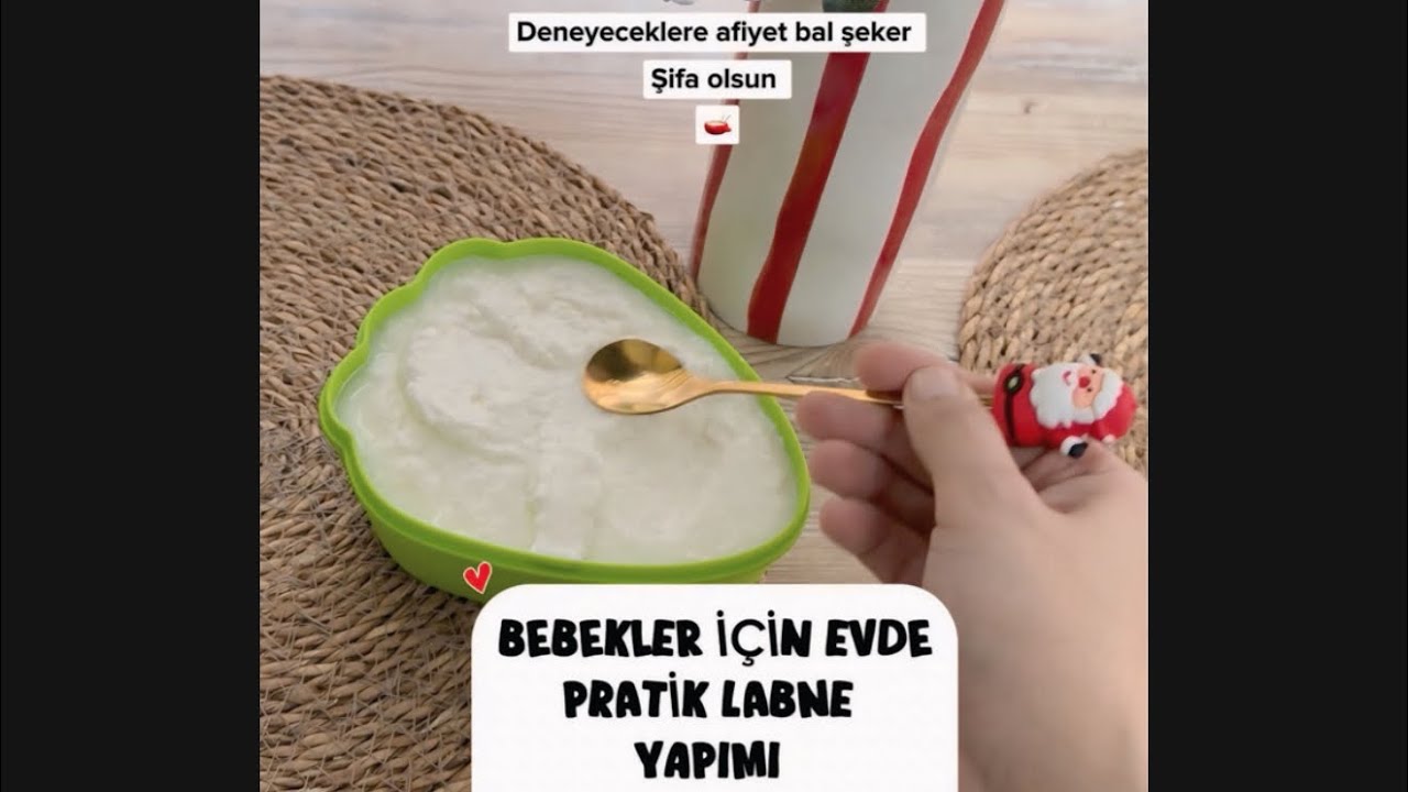 EV YAPIMI PRATİK DOĞAL LABNE YAPIMI #annebebek #baby #anne #ekgıda #newborn #labne #labneyapımı#mom 