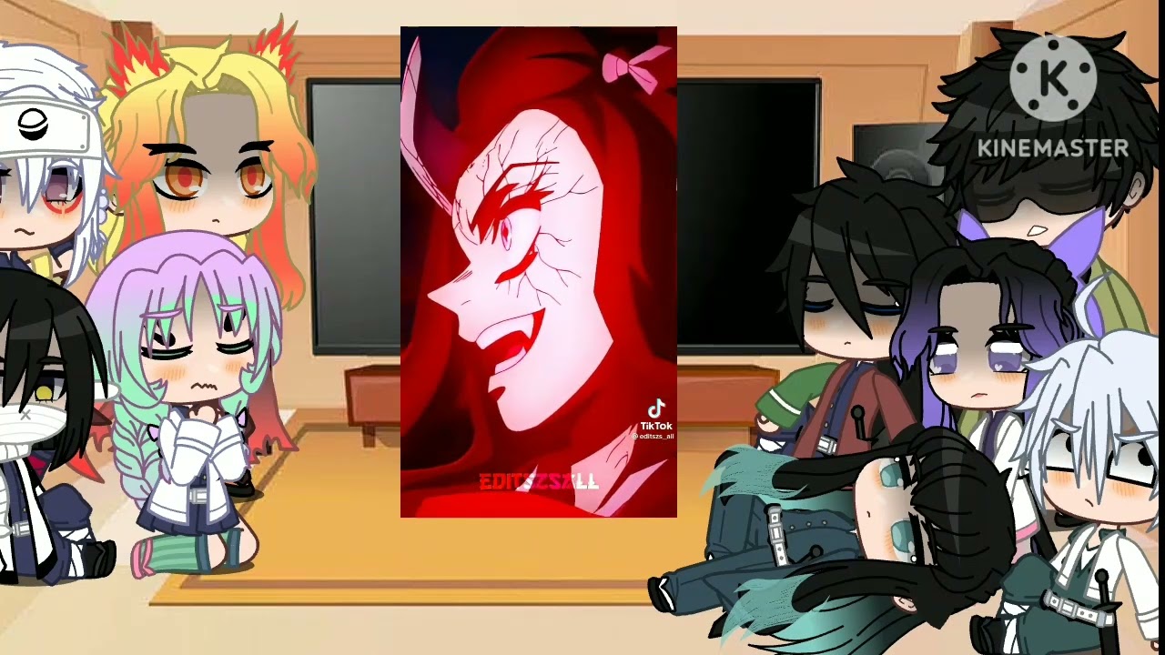 |♡Hashiras reagindo a Nezuko kamado♡|kny|gacha club| parte 1/2