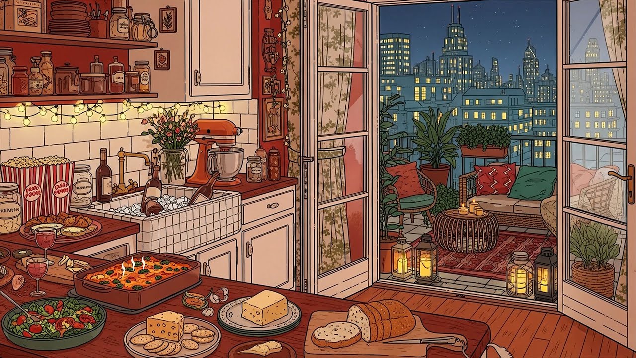It’s a Vintage Night and You’re Listening to Vintage Jazz in a Cozy City Apartment