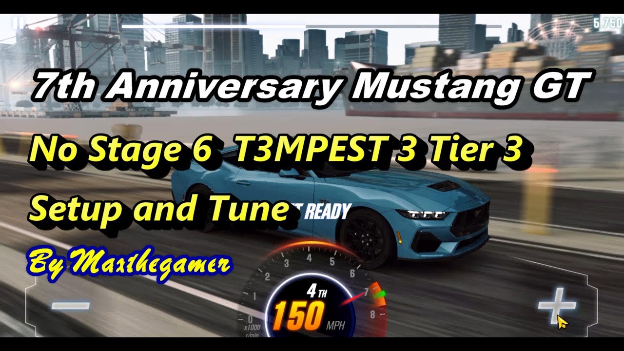 CSR 2 | CSR Racing 2, 7th Anniversary, Mustang GT, No S6, Tempest 3 tier 3 Setup and Tune