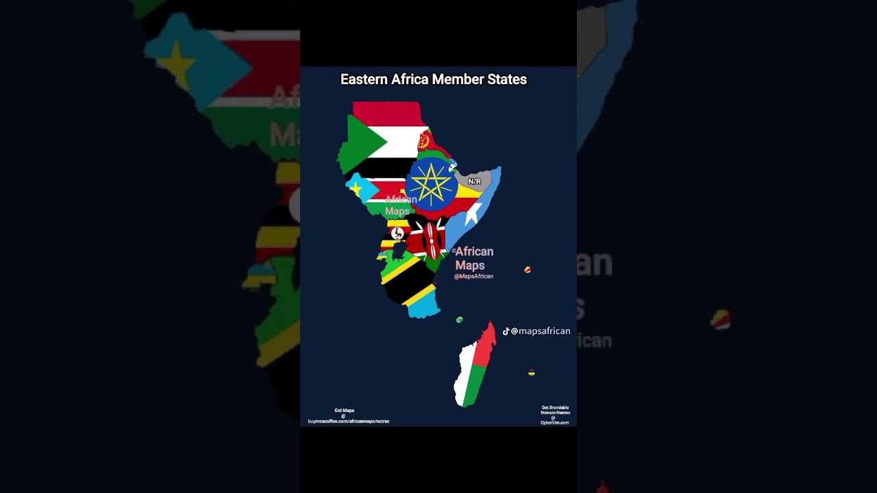 Discover East Africa According to the African Union | Flags & Map Tour 🇰🇪🇺🇬🇷🇼🇸🇴🇹🇿