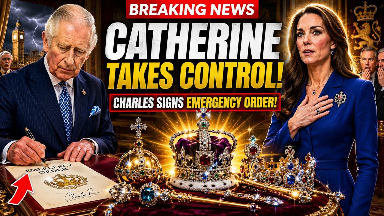 Royal Bombshell:King Charles Signs Emergency Order! Catherine Named Sole Guardian Of The Crown Jewel