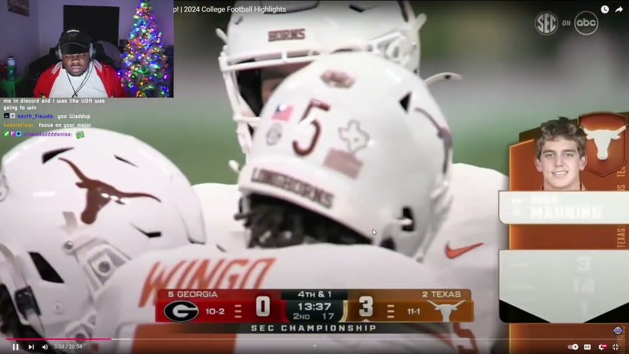 JuJuReacts To #5 Georgia vs #2 Texas | SEC Championship Game | 2024 Full Game Highlights