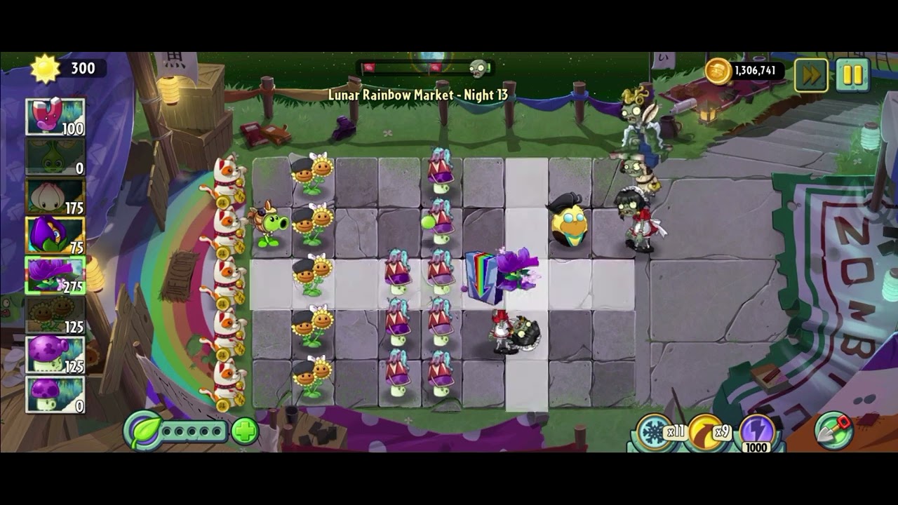 PvZ2 Reflourished | Lunar Rainbow Market | Level 11-15