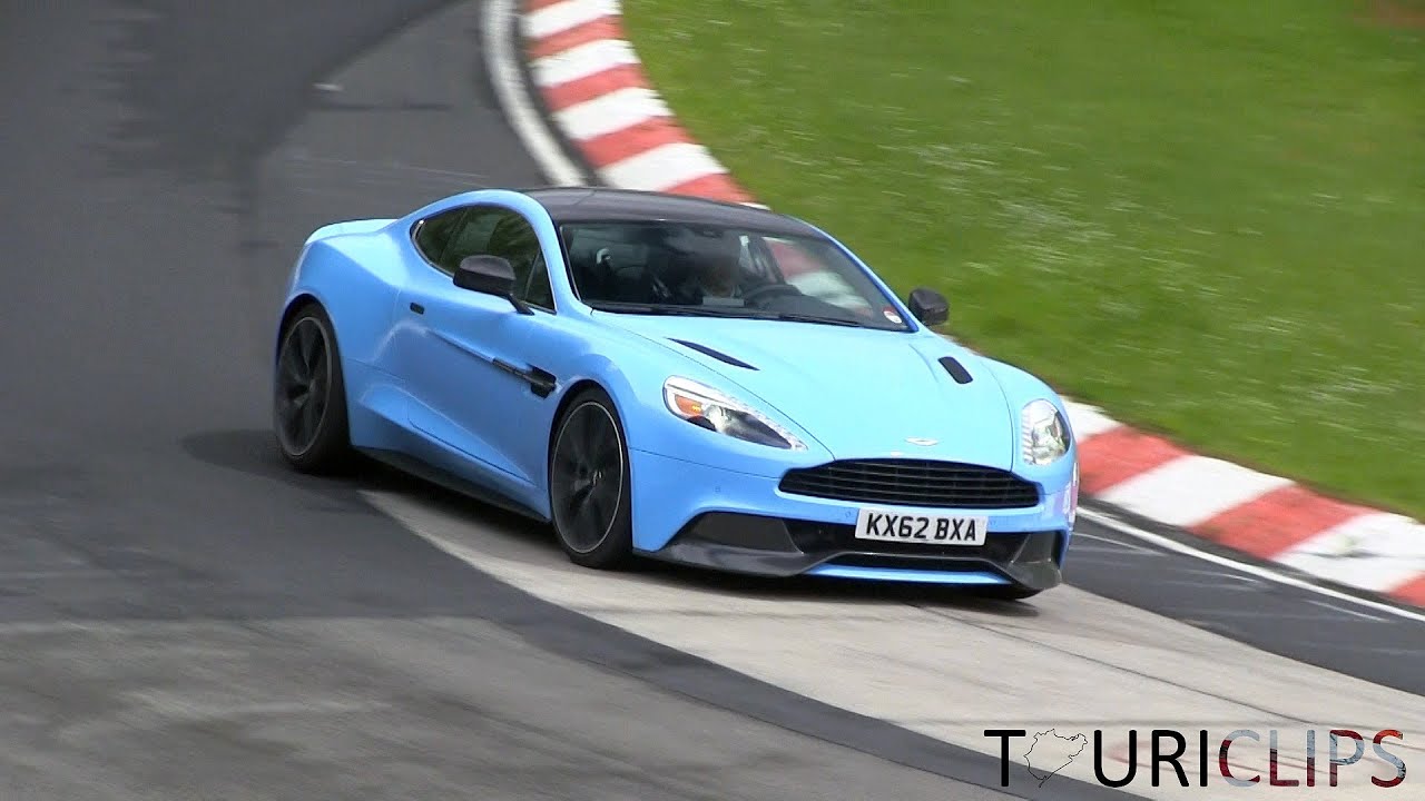 Aston Martins testing on the N&uuml;rburgring: V12 Vantage, Rapide S, Vanquish S