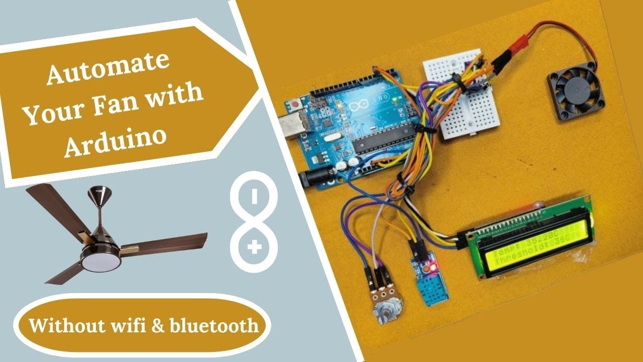 Как сделать вентилятор с регулируемой температурой с помощью Arduino и DHT11 | Проект Arduino | А...