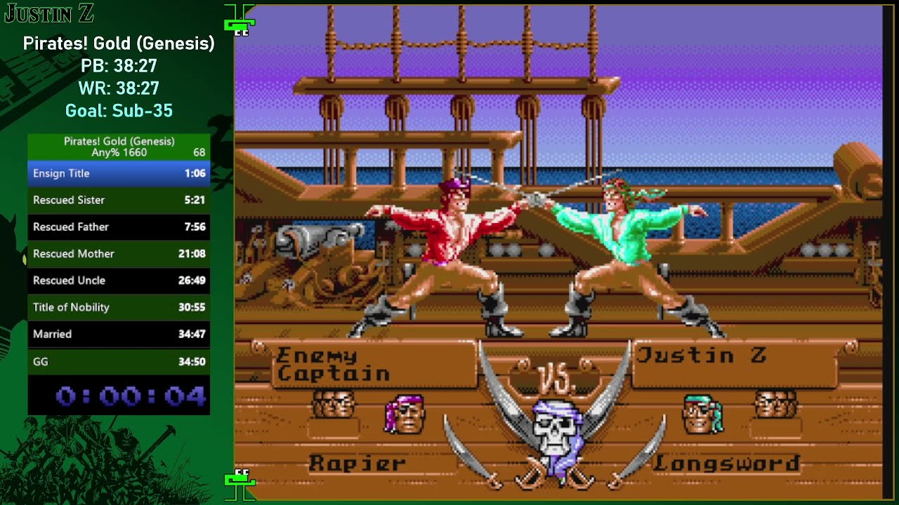 Pirates! Gold (Genesis/Megadrive) Any% 1660 in 30:54 (current WR)