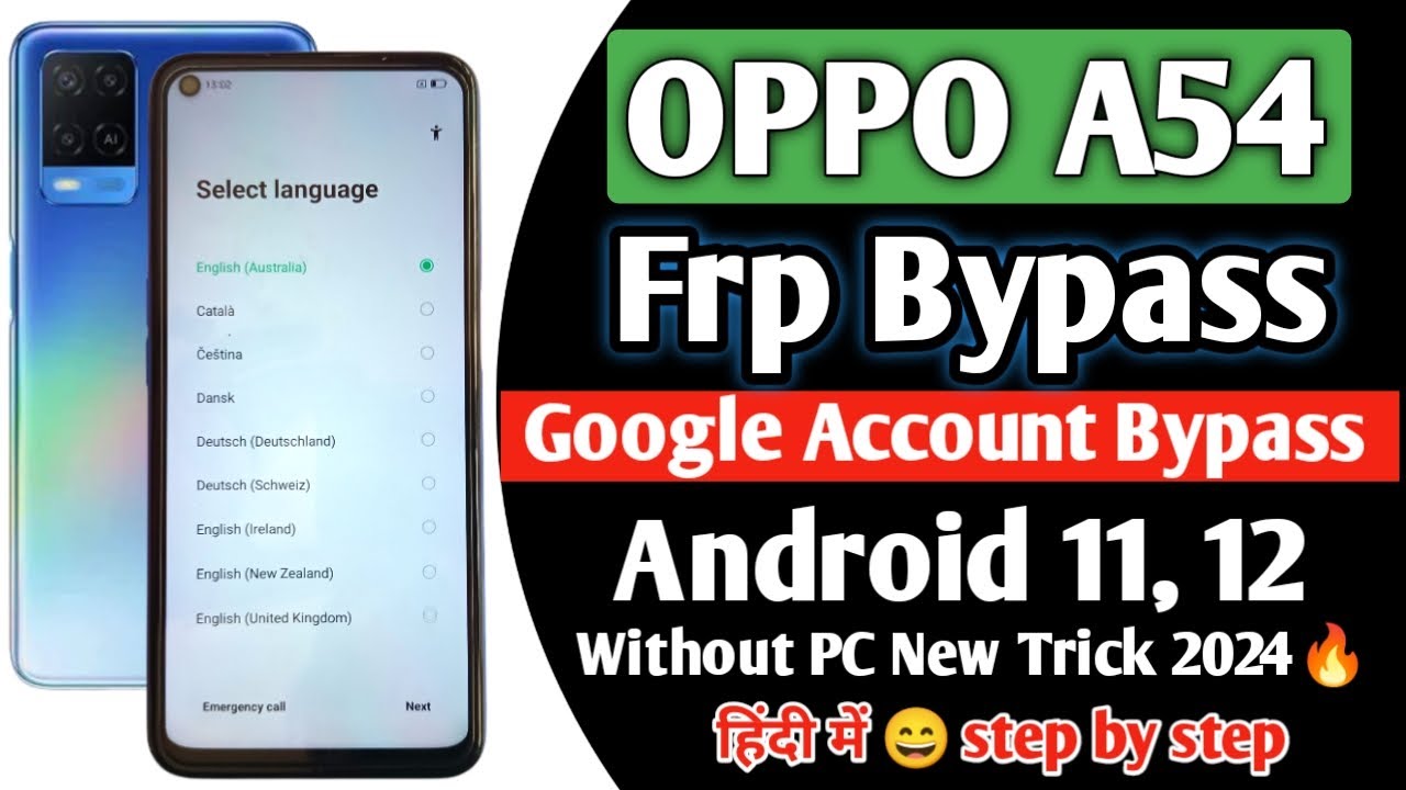 Oppo A54 Frp Bypass | Oppo A54 Google Account Bypass | Cph2239 Frp Bypass Android 11 without PC |