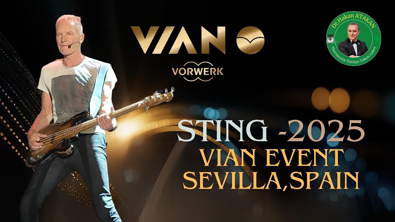Sting Sevilla’da Canlı! VIAN 2025 Sahnesinden Efsane Performans | Sting Live at VIAN Awards in Spain