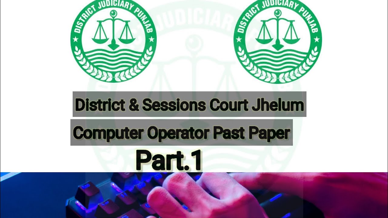 Sessions Court Computer Operator solved past paper @shorthandwithstenos