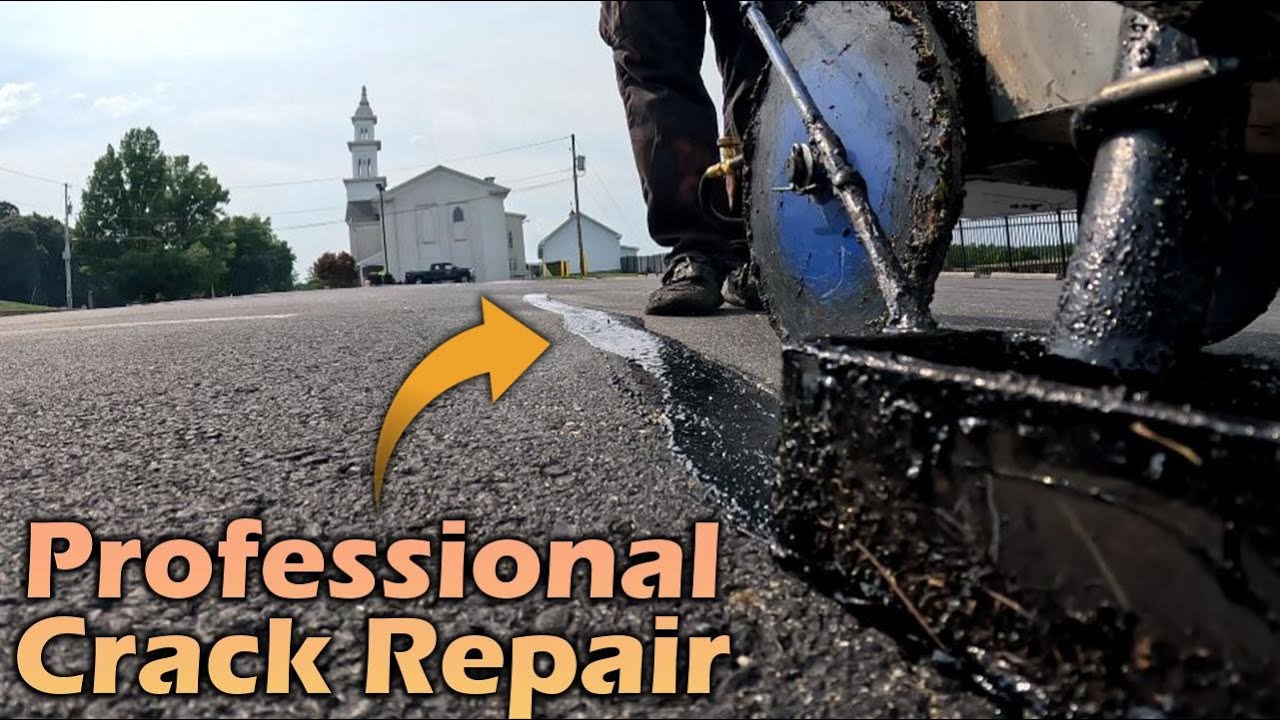 Professional Parking Lot Crack Repair