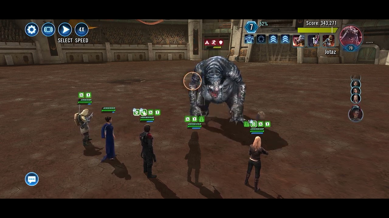 Swgoh coliseum: Jotaz boss - lvl76 rebels 