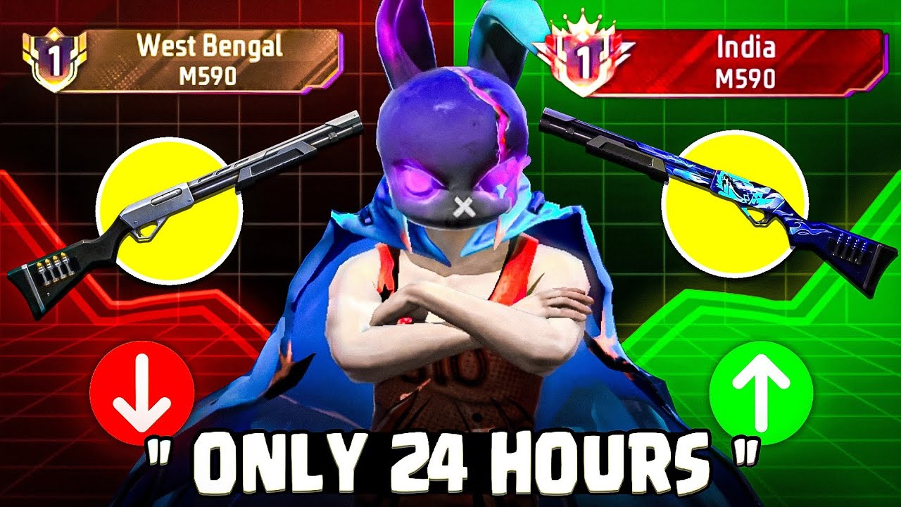 Pushing TOP 1 Title in MOST OVERPOWER SHOTGUN ( M590 ) 🤯 | ONLY 24 HOURS 🥵 - Garena Free Fire