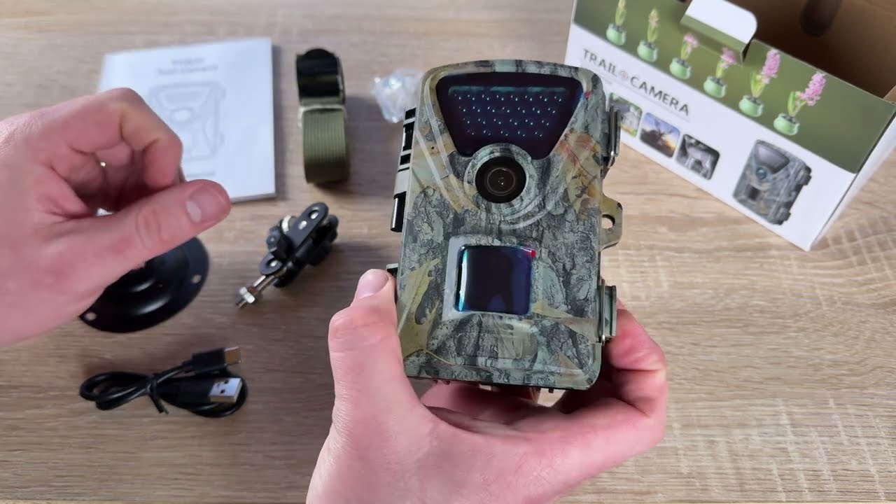 Wildkamera mit Bewegungsmelder Nachtsicht Wildkamera MAXDONE 48MP 4K f. Jagd Unboxing & Anleitung