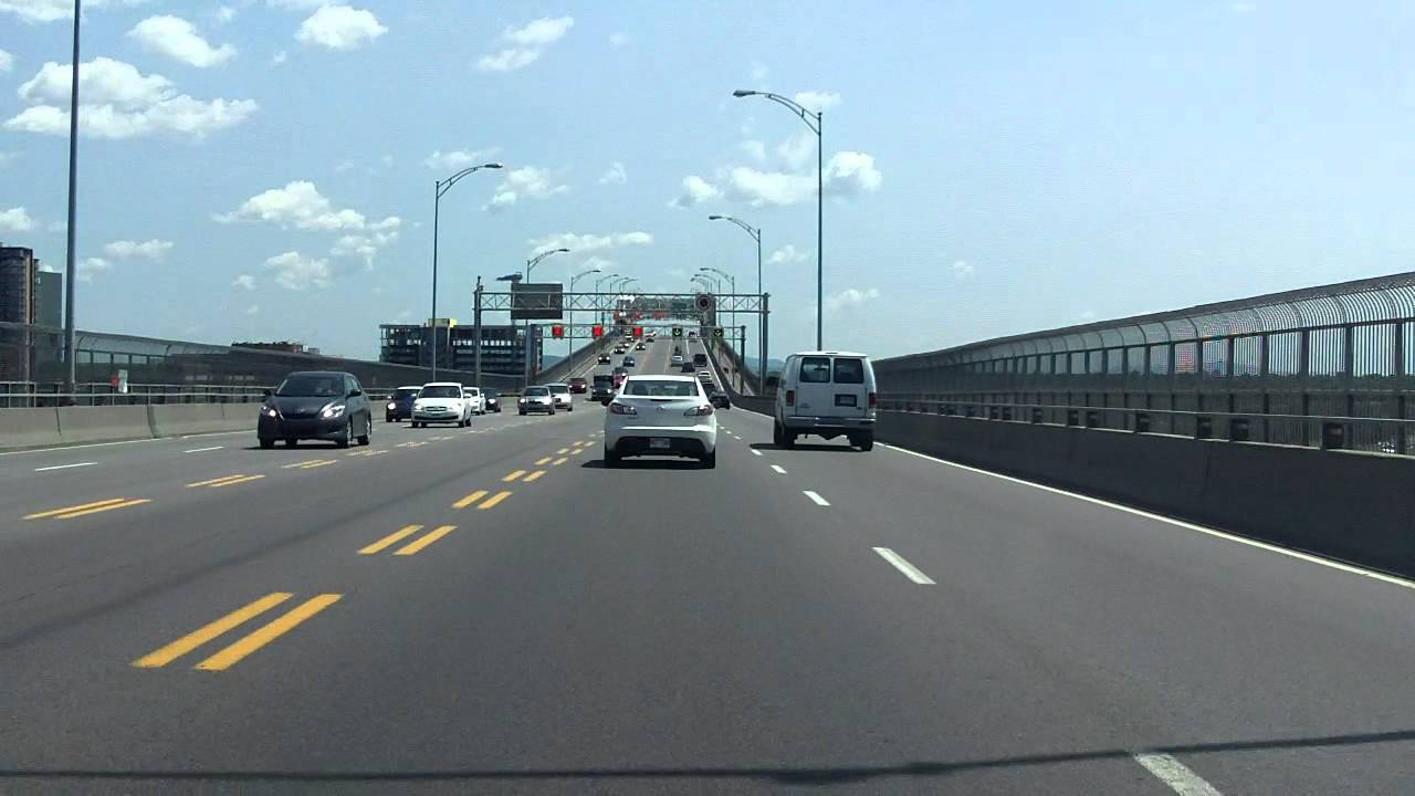 Jacques Cartier Bridge eastbound