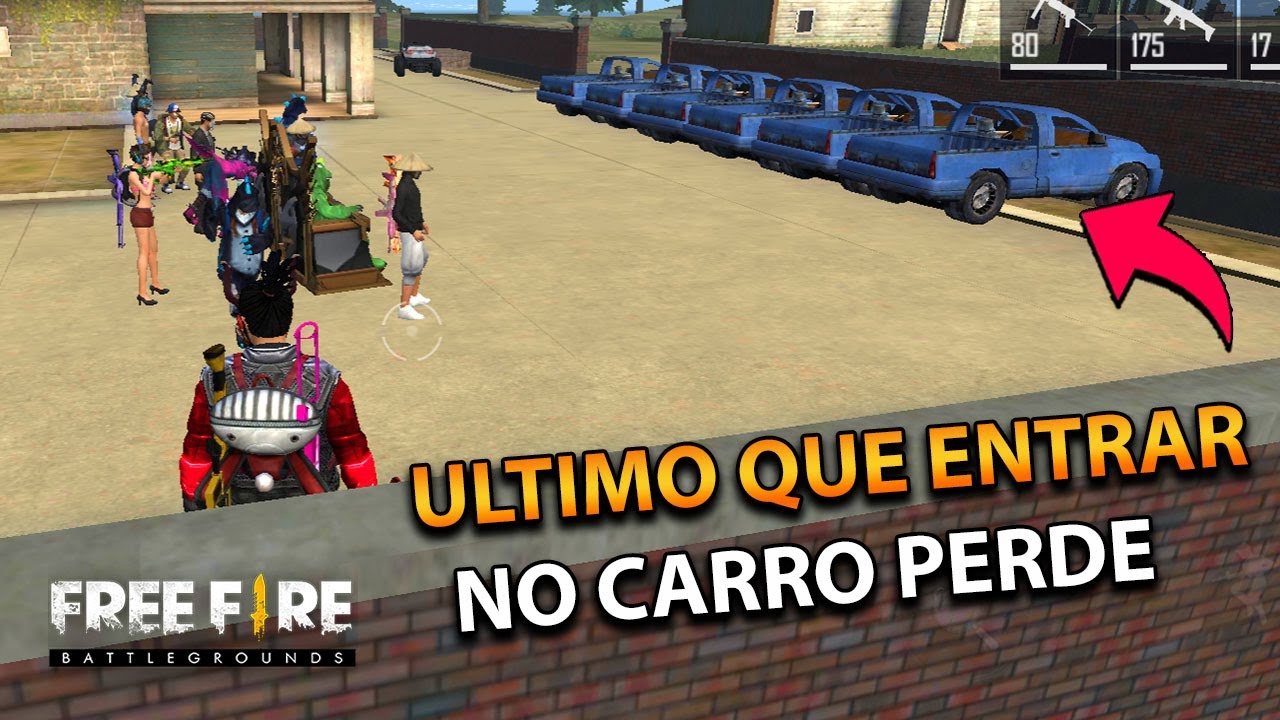 ULTIMO QUE ENTRAR NO CARRO PERDE NO FREE FIRE #freefire #ff