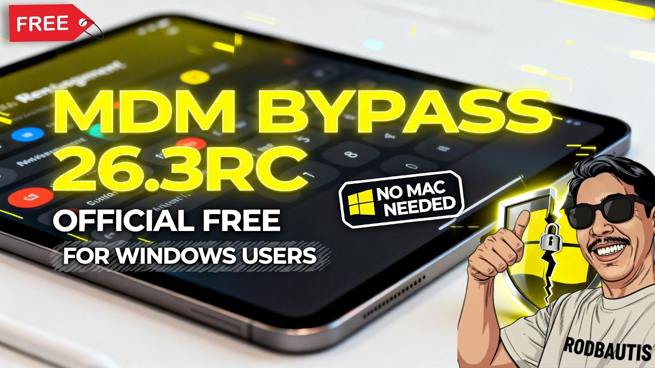 🔥 100% WORKING? MDM BYPASS iOS 26.3RC FREE Windows Guide 2026
