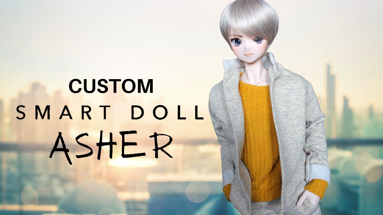 Smart Doll Repaint «Asher» — кастомная мужская кукла с лицевой стороной вверх с использованием F4...