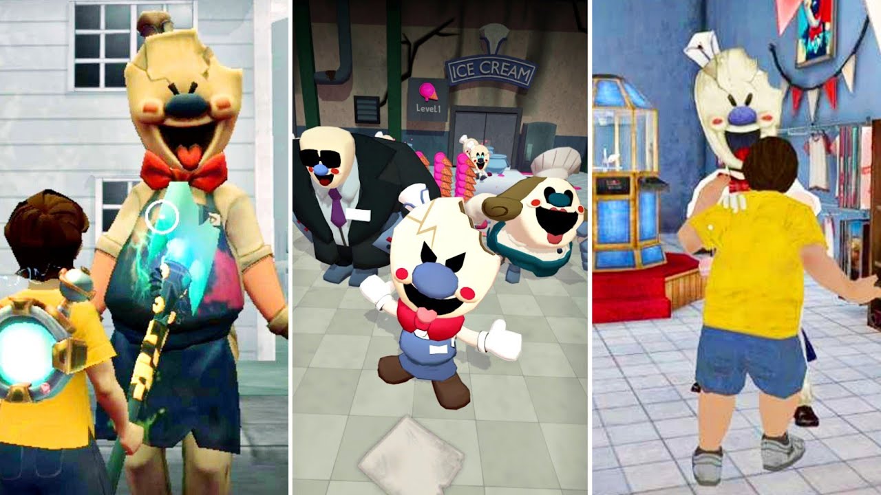 Special Ice Scream Games Full Gameplay | Horror Brawl Vs Ice Scream Tycoon Vs Ice Scream United