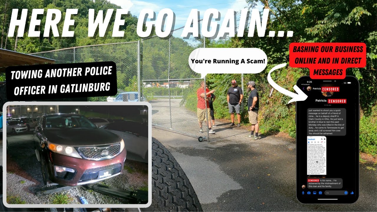 Another Alleged Police Officer Parks Illegally In Gatlinburg | Accuses Us Of Running A Scam Online