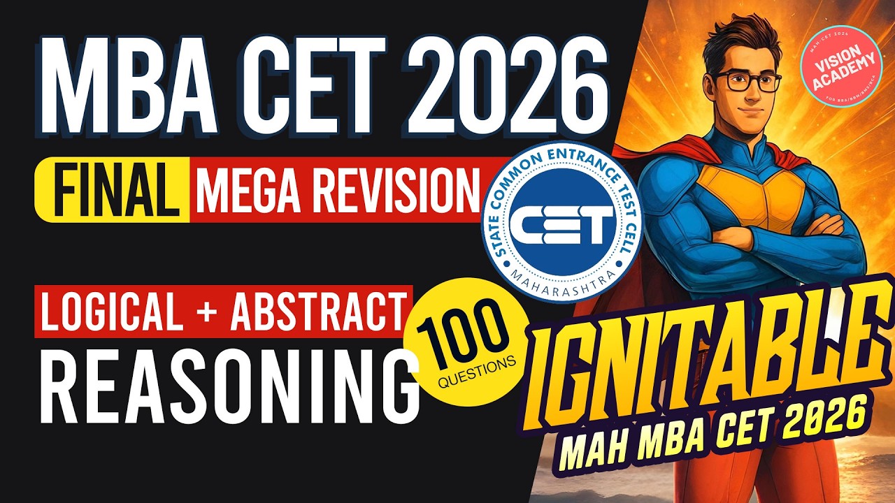 MAH MBA CET 2026 | Final Mega Revision 🔥 IGNITABLE MBA CET 2026 Crash Course