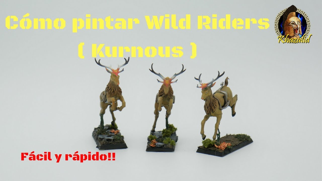 🧝‍♀️How to paint WOOD ELVES Wild Riders (Kurnous) ELFOS SILVANOS FACIL Y RÁPIDO