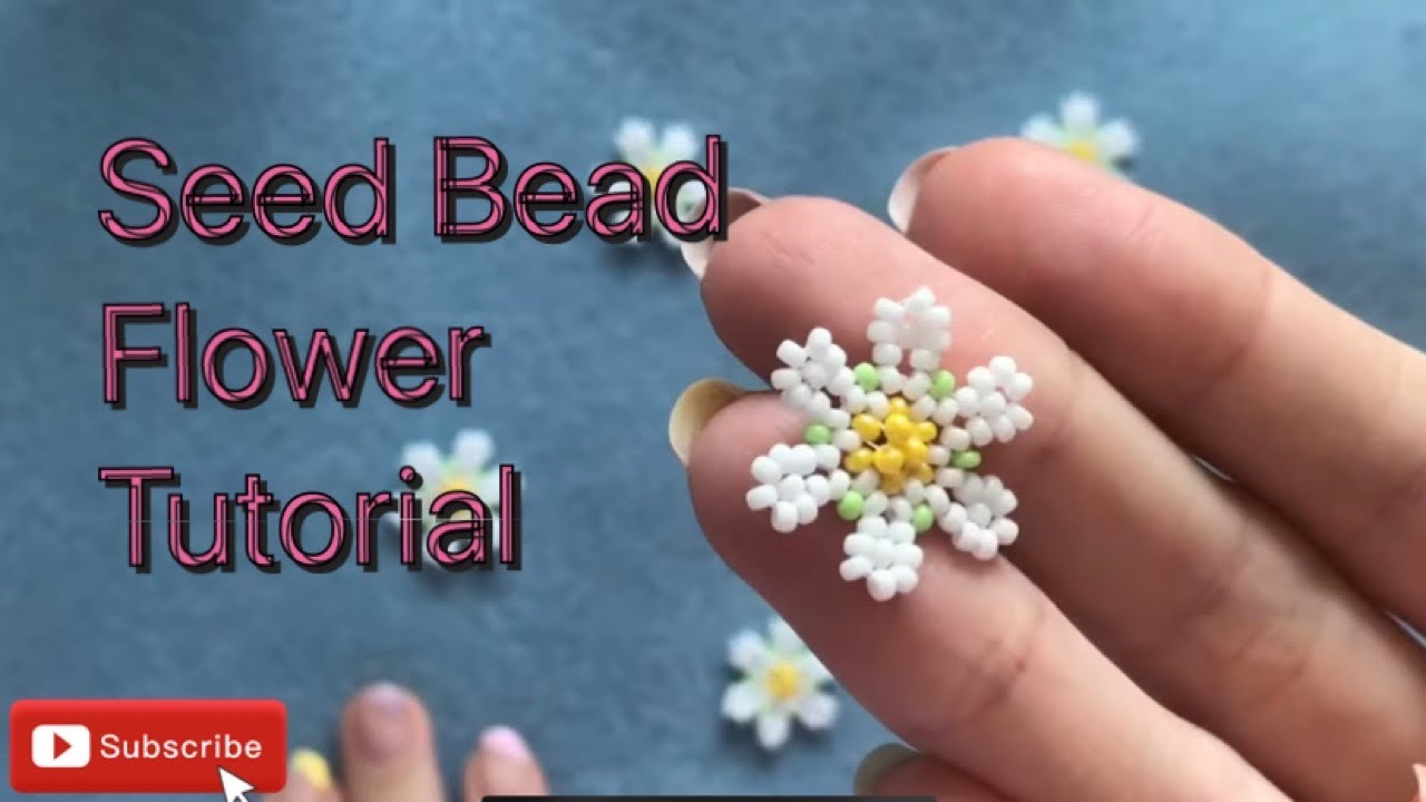 Seed bead flower tutorial