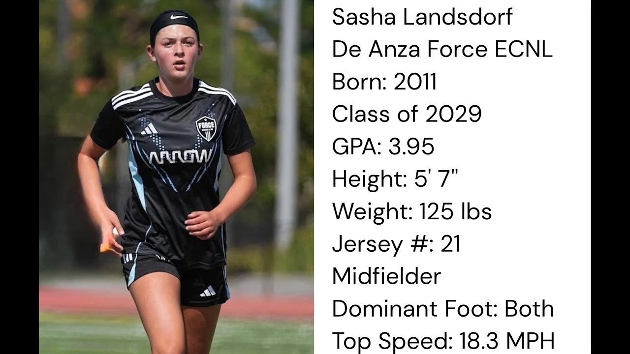 Fall Season Highlights 25' | Sasha Landsdorf | Class of 2029 | De Anza Force | ECNL