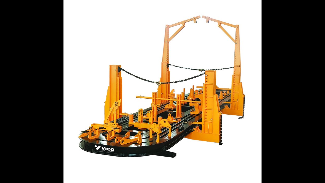 HEAVY RTUCK FRAME BENCH WITH 20T PULLING TOWERS-ORIGINAL VIEW