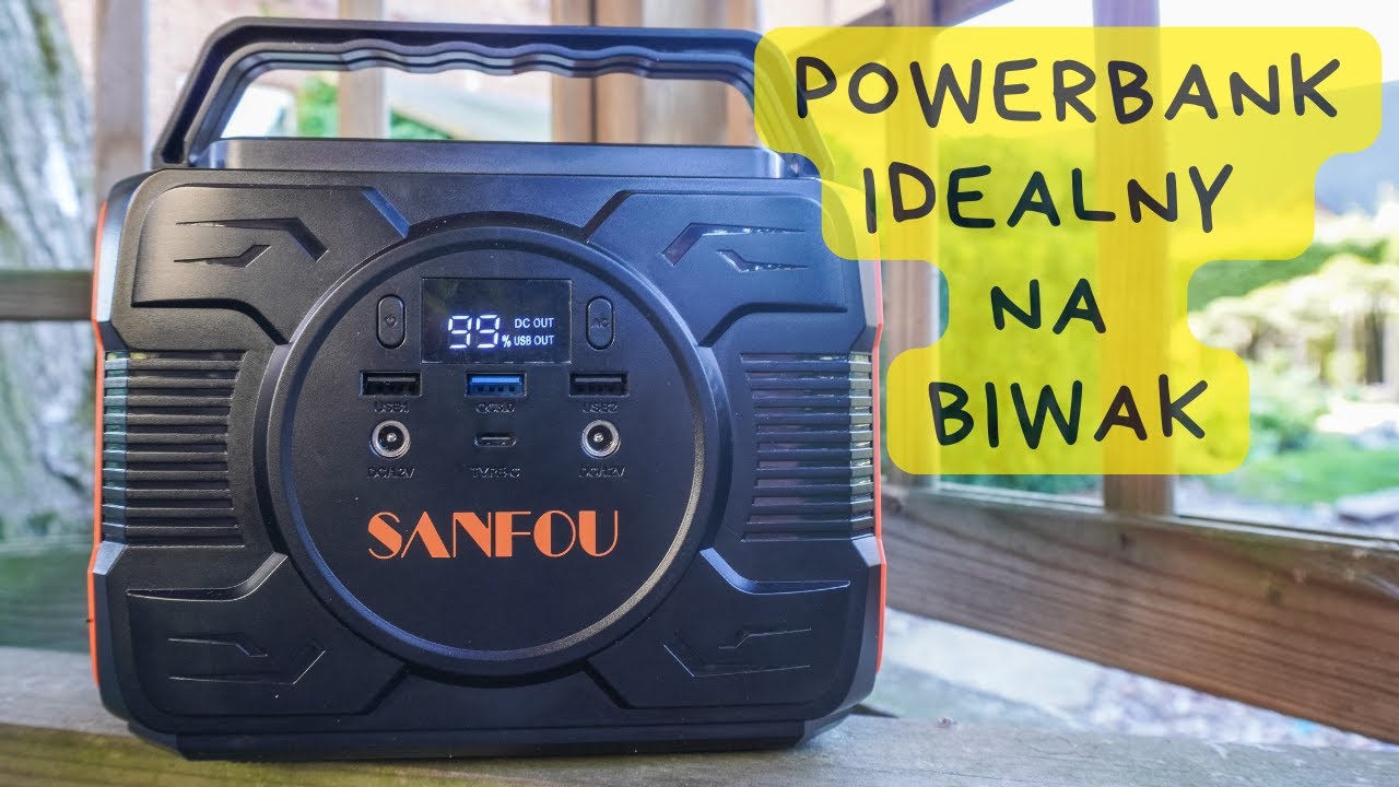 Biwakowa stacja zasilająca Sanfou - 200W, 172Wh, pełen sinus