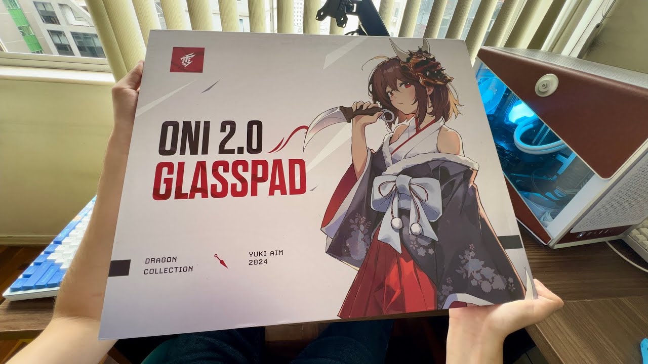 Testando o Mousepad De Vidro Yuki Aim Oni 2.0 Glass