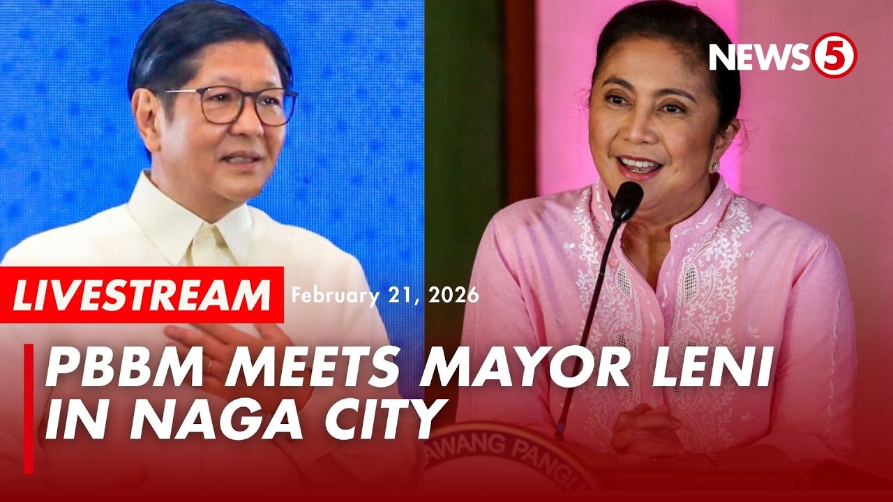 LIVE | Pres. Bongbong Marcos in Naga City for events with Mayor Leni Robredo  (February 21, 2026)
