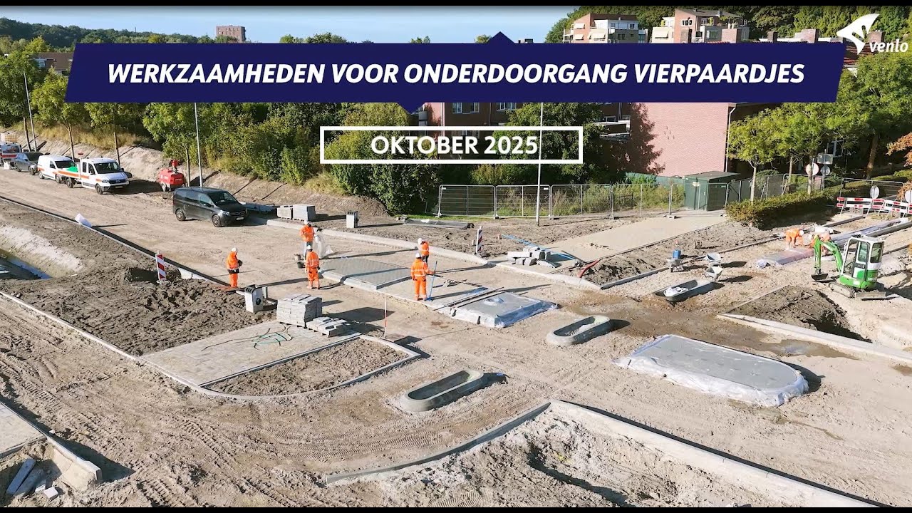 Mobilis - werkzaamheden onderdoorgang Vierpaardjes Venlo oktober 2025