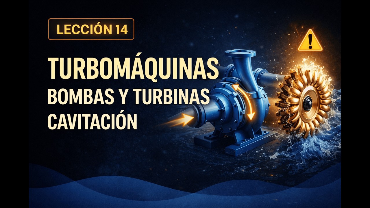 🌀 Lección 14:  Introducción a Turbomáquinas — bombas, turbinas y cavitación