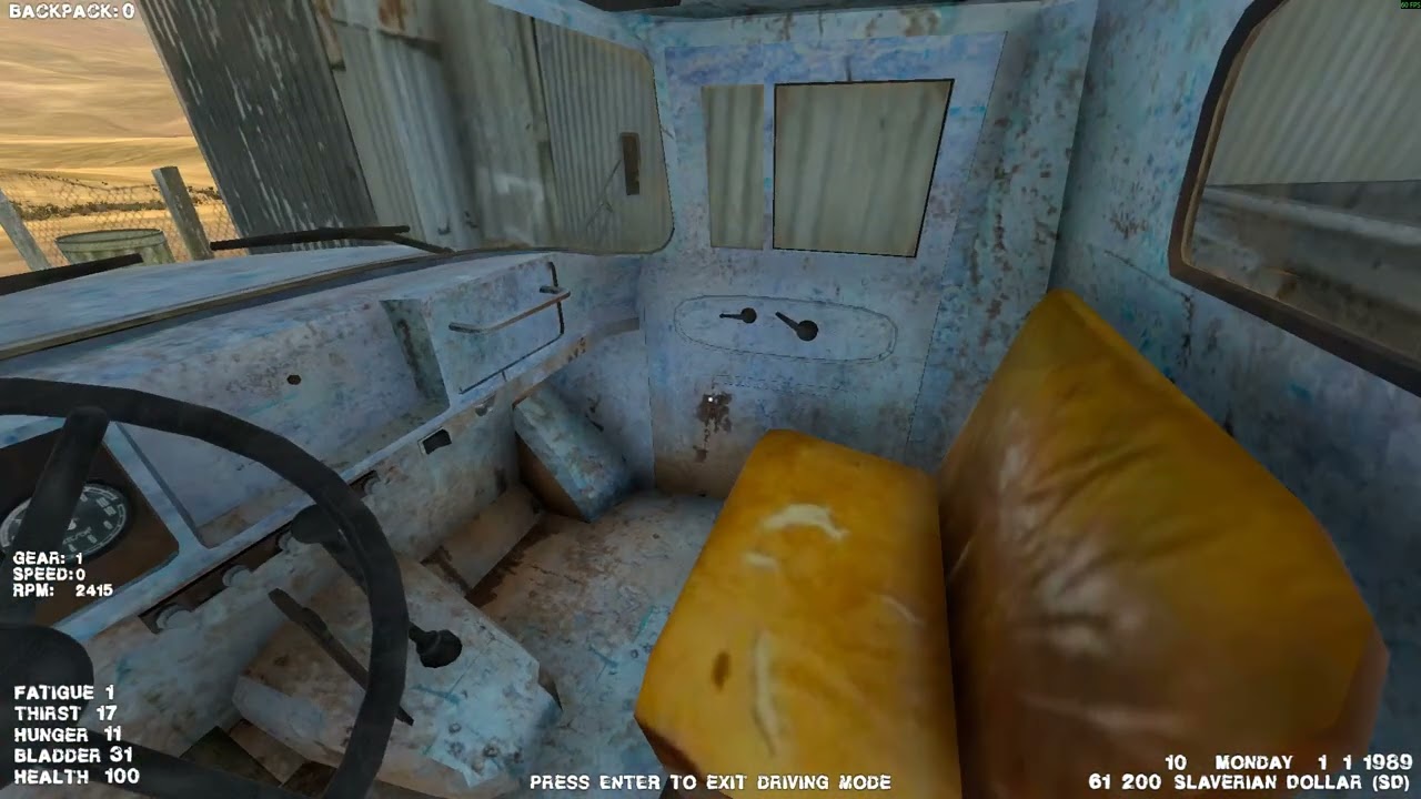 The Wasteland Trucker nem megy a auto bug