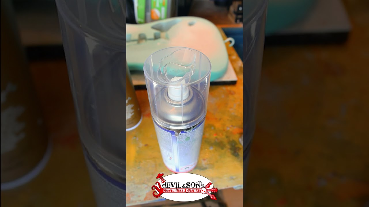 Использование Spray Max 2K на вашей гитаре #шорты