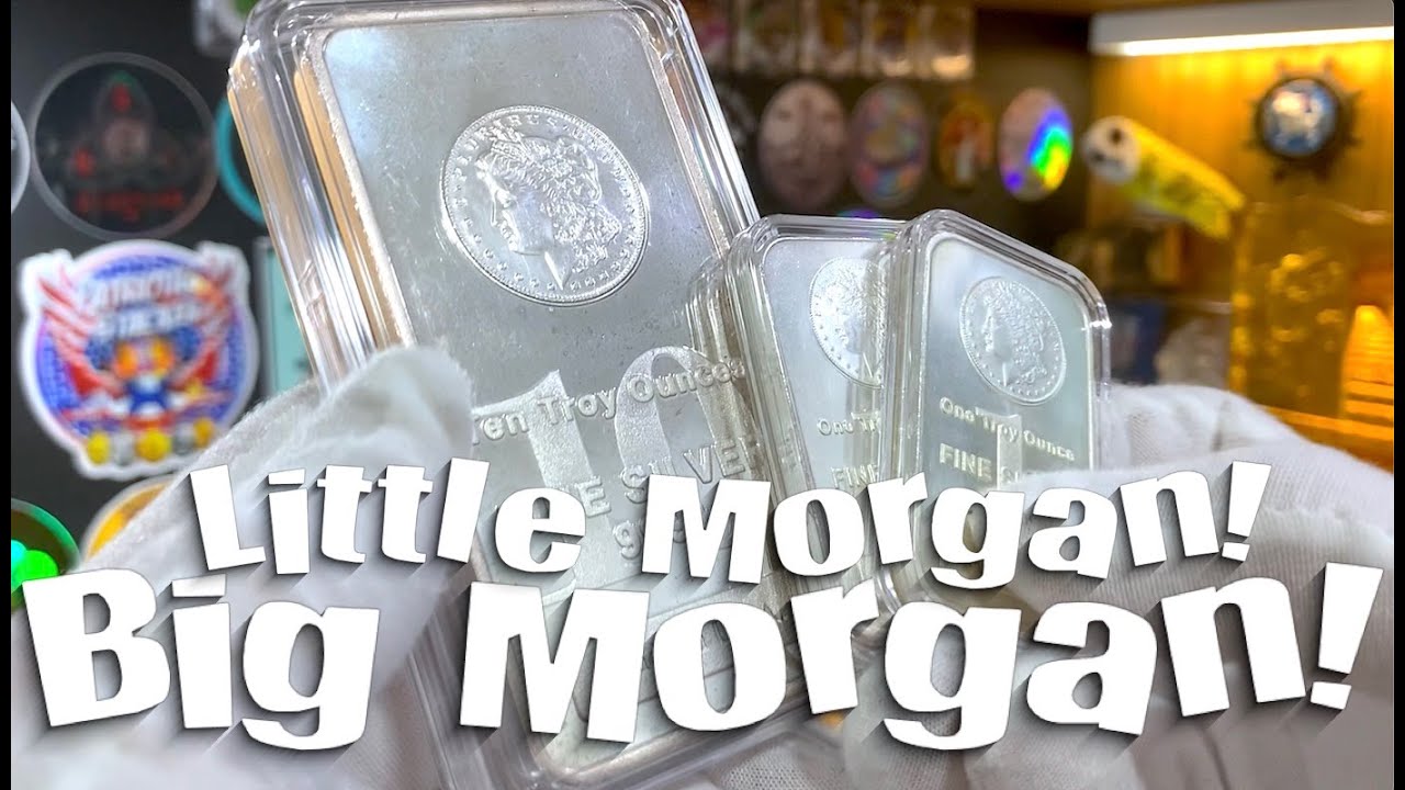 BIG MORGAN joins LITTLE MORGAN! ... scored a 10oz Highland Mint Morgan #silverbar