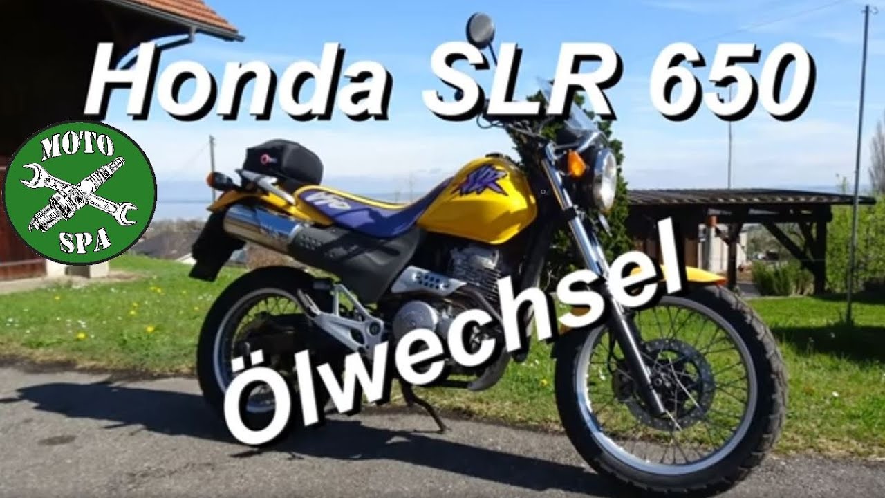 Honda SLR 650 Ölwechsel und Filterwechsel, Oil change and Oil filter change, Wartungsarbeiten