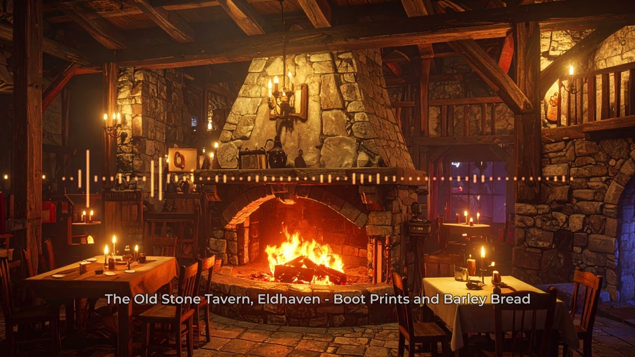 Boot Prints and Barley Bread | Cozy Medieval Tavern Music (Warm Firelight) | Eldhaven