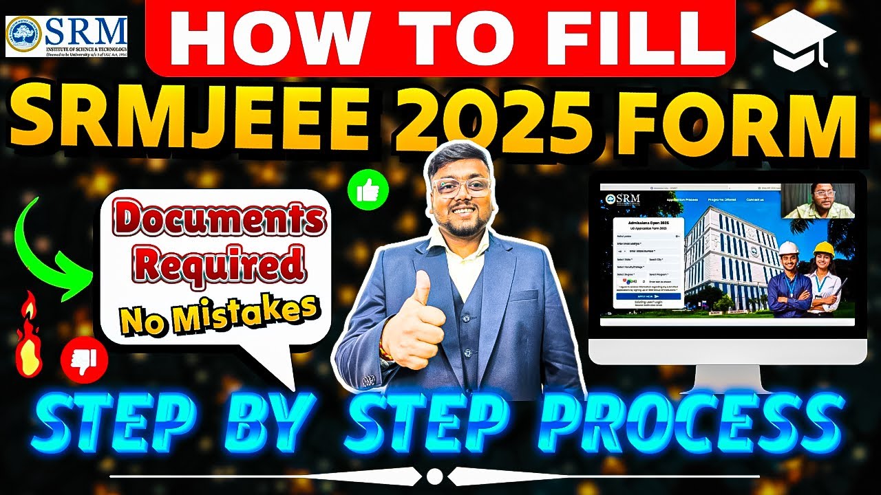 Регистрация на SRMJEEE 2026 🔥 | Шаг за шагом | Форма заявки на SRMJEEE 2026 | SRMJEEE 2026 | SRMJEEE