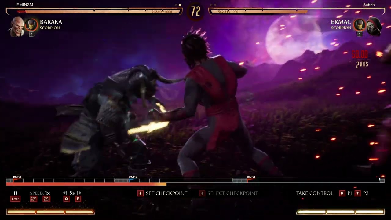 MK1 Online VS a good Ermac player