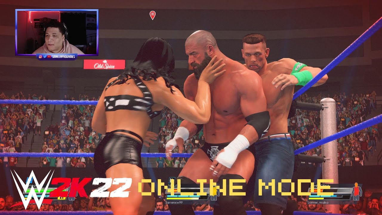 THE FIRST INTERGENDER ONLINE MATCH IN WWE 2K22 - WWE 2K22 Online