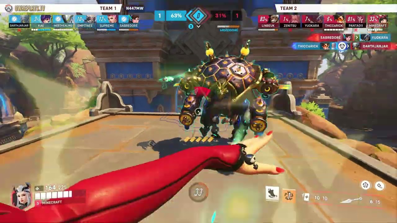 6v6 Kiri Fun by MINECRAFT — Overwatch Replay N447MW
