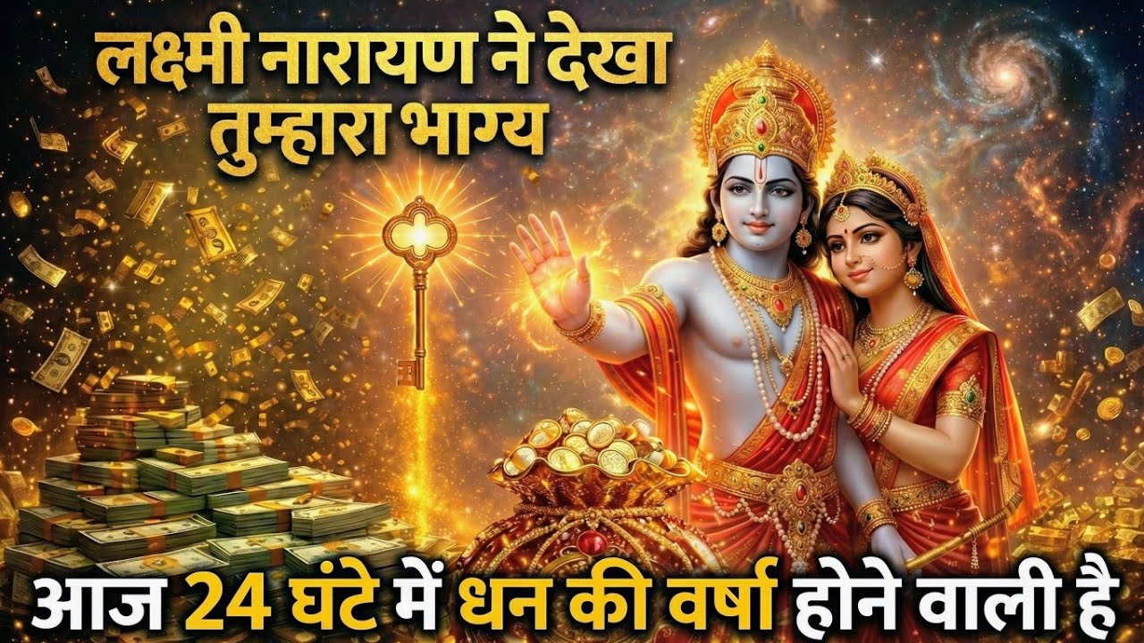 “लक्ष्मी नारायण ने देखा तुम्हारा भाग्यआज 24 घंटे में धन@Laxmikripa-r2i #maa #motivation