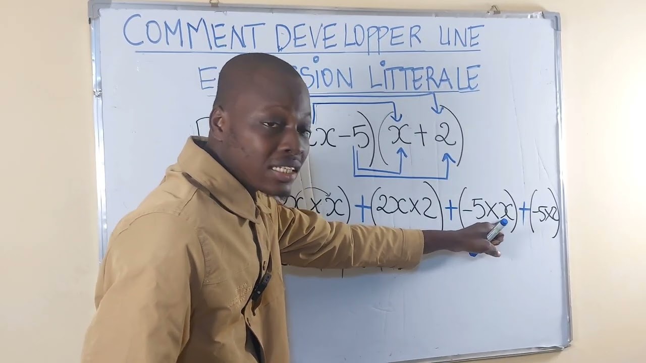 Comment développer une expression littérale 3ème #maths #mathematics #school